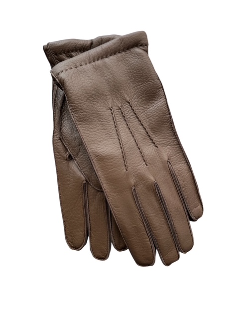 Deerskin leather gloves cashmere lined made in Italy (in stock)