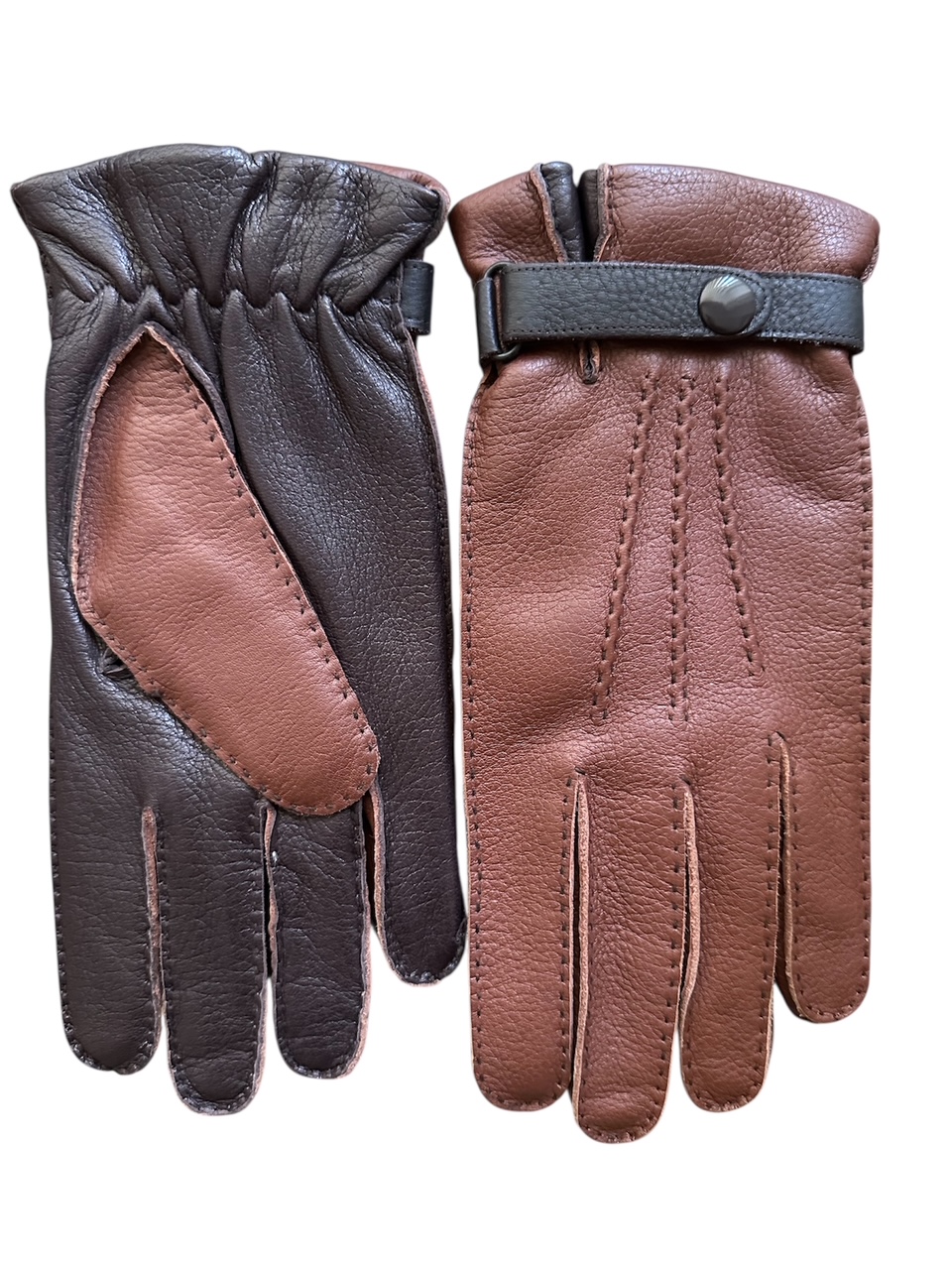 Deerskin gloves hand sewn cashmere lined